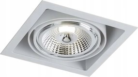 Lámpatest süllyesztett mozgatható spot lámpa fehér szögletes 18 cm szem Shilo