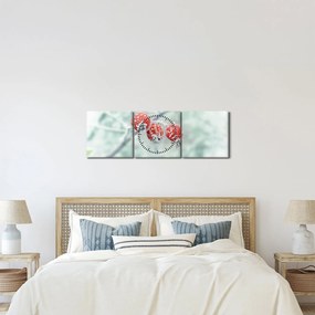 Fagyasztott csipkebogyó képe (órával) (90x30 cm)