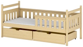 Gyerekágy 80 x 180 cm Emelda (ágyráccsal és tárolóhellyel) (borovi fenyő). Akció -10%. 1012792