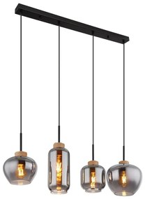 Globo 15549-4H - Csillár zsinóron MATT 4xE27/40W/230V