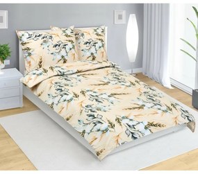 Bellatex Klas pamut ágyneműhuzat bézs, 140 x 200 cm, 70 x 90 cm, 140 x 200 cm, 70 x 90 cm