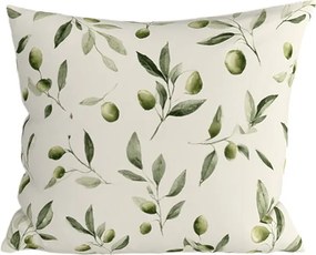 Pamut párnahuzat OLIVE POLY 45x45 cm, zöld