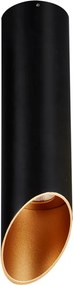 ITALUX SLC78008-S-BL-GO ARGON Hengeres Mennyezeti Lámpa Fekete LED IP20