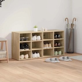 Cipősszekrény polcokkal sonoma tölgy 103 x 30 x 51 cm Faanyag