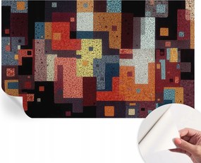 Design fali fotótapéta öntapadós Színes formák 416x254 cm