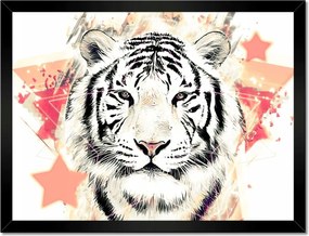 Poszterek keretben 40x30 Tigrisfej
