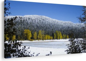 Kép - havas hegyek télen (90x60 cm)