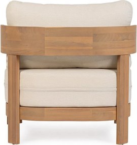 Natúr színű tömörfa kerti fotel Pablo – Bizzotto