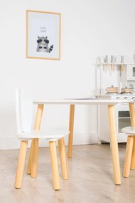 Ourbaby - Gyerek asztal és székek nyuszifülekkel Bunny