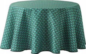 Abrosz Kerek Asztalra, Foltálló, zöld 180 cm