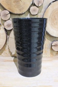 Fekete kegyeleti váza 22cm