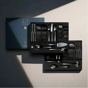 Ezüstszínű rozsdamentes acél evőeszköz készlet 66 db-os Sentic – WMF