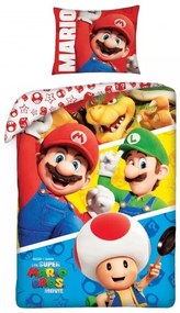Super Mario Bros ágyneműhuzat 140×200cm, 70×90 cm