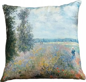 Dekorációs Párnahuzat Art Print Decor Rét Nyárfákkal Velvet 40x40cm