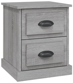 Szürke sonoma színű szerelt fa éjjeliszekrény 39 x 39 x 47,5 cm