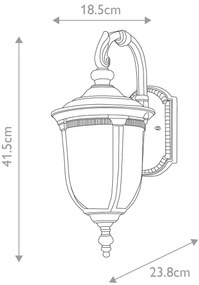 Elstead CL2-S - Kültéri fali lámpa CLEVELAND 1xE27/60W/230V IP44