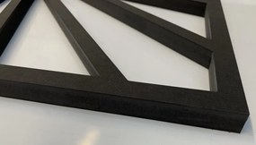 Csodás négyzet alakú óra fényűző fekete színben 80 cm