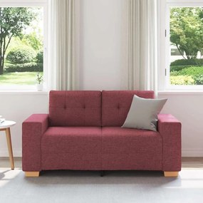 borvörös szövet loveseat kanapé 120 cm