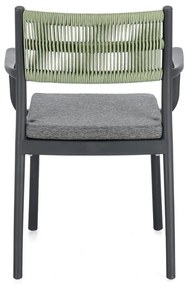 Szürke műanyag kerti szék szett 4 db-os Alvin – Bizzotto