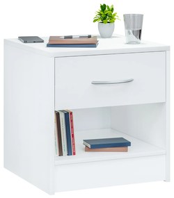 Casaria® Éjjeliszekrény Kiel 41x39x28cm - fehér