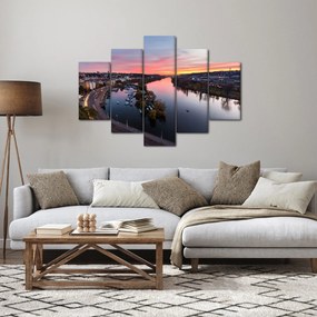 Az éjszakai Prága képe (150x105 cm)