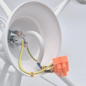 Csillár láncon RETRO II 5xE27/60W/230V fehér