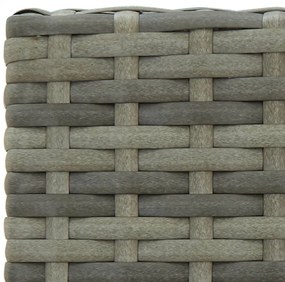4 db szürke polyrattan bárszék