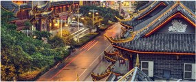 Kép - Qintai Road, Chengdu, Kína (120x50 cm)