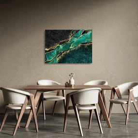 Kép - Kerozin-arany márványozás (üvegen) (70x50 cm)