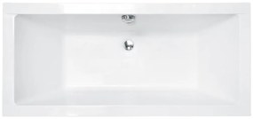 Besco Quadro Slim slip téglalap alakú fürdőkád 165x75 cm fehér #WAQ-165-SL
