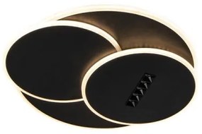 LED Dimmelhető mennyezeti lámpa LED/90W/230V 3000-6500K fekete + távirányítás