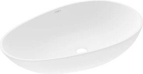 Mexen Nora 60 x 36 cm-es pult feletti mosdókagyló konglomerátumból, fehér - 23056001