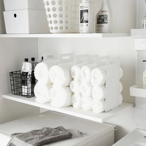 Fehér fém törölközőtartó állvány szett 2 db-os Tower – YAMAZAKI