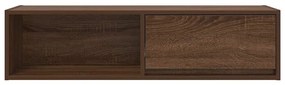 barna tölgy színű szerelt fa TV-szekrény 100x31x25,5cm