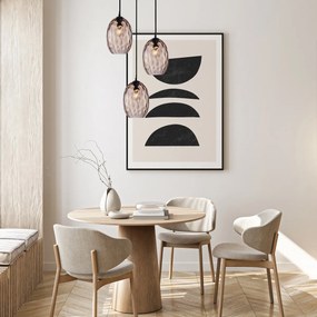 Italux modern függeszték novala fekete itxpnd-3031-3a-bk-cf