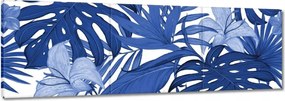 Festmények 120x40 Classic Blue Monstera