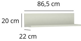 Fali polc Kodro 2 (kasmír + evoke tölgy) . 1116937