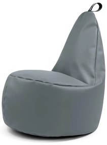 Szürke bőrutánzat babzsákfotel Lull L – So Soft?