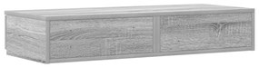 Ágy Fiókok Szürke Sonoma 90x36,5x16,5 cm Mérnöki Fa