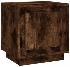 füstös tölgy színű szerelt fa éjjeliszekrény 44x35x45 cm