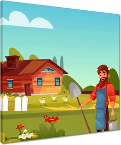 Vászonkép 50x50 Farm Gyerekszoba