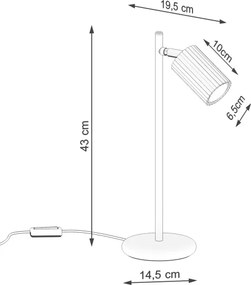Brilagi - LED asztali lámpa CRESTO 1xGU10/10W/230V fekete