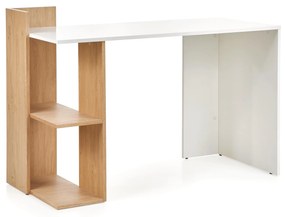 FINO iróasztal - 122 cm - tölgyfa sárga / fehér