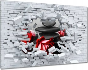 Vászonkép 120x80 Vörös rózsák Spa