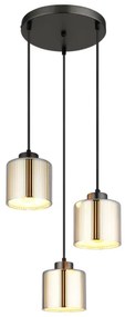 Globo 16056-3HR - Csillár zsinóron FELICIA 3xE27/60W/230V átm. 33
