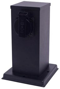 Milagro Kültéri csatlakozós oszlop 1Z 230V IP44 20 cm fekete MI2422