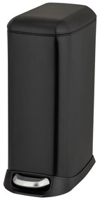 Matt fekete acél pedálos szemetes 20 l Design – Wenko