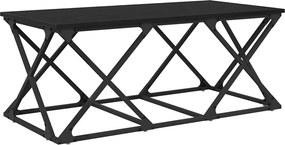 vidaXL Dohányzóasztal Fekete tölgy 100 x 49 x 40 cm Faanyag