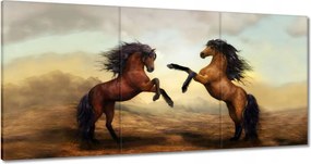 Vászonkép 180x90 Két ló