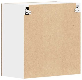 antik fa színű szerelt fa konyhai fali szekrény 60x31x60 cm